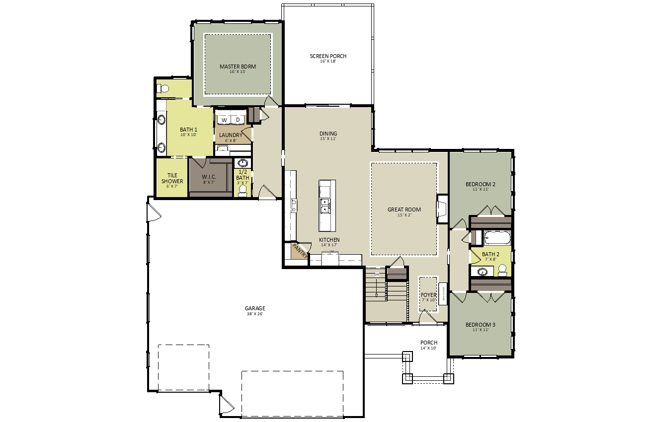 Finch First Floor Floor Plan